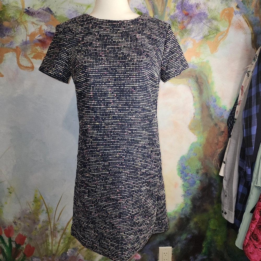 NWT Loft Boucle Tweed Short Sleeve Dress
